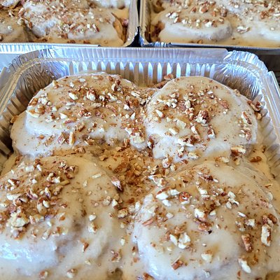Sourdough Maple Pecan Cinnamon Rolls 