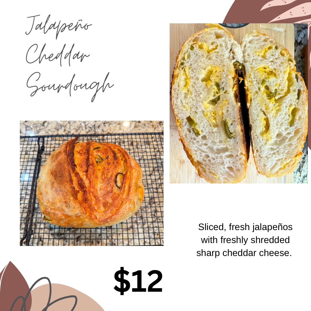 Jalapeño Cheddar Sourdough Loaf