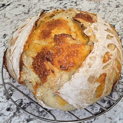 Sourdough Garlic, Italian, Cheddar Boule