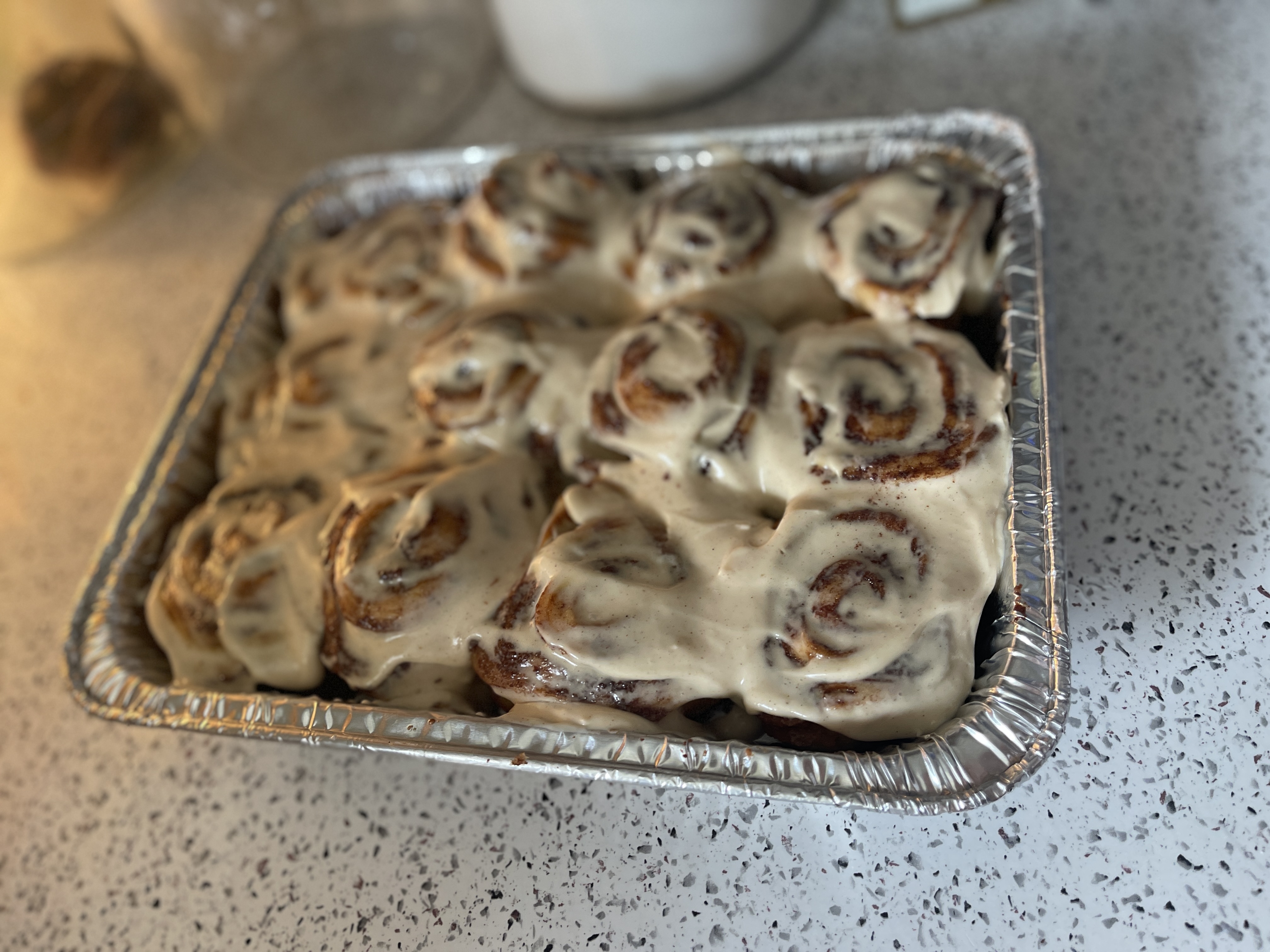 Sourdough Cinnamon Rolls w/ Cream Cheese Icing 