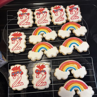 Dozen Theme Sugar Cookies With Royal Icing