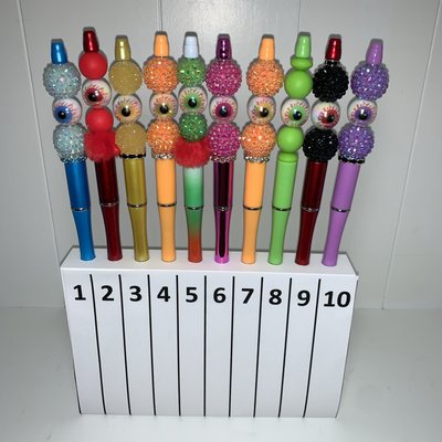 Eyeball Beaded Pens --- To Order Please Note The Number That Corresponds To The Pen(s) You Would Like To Purchase 