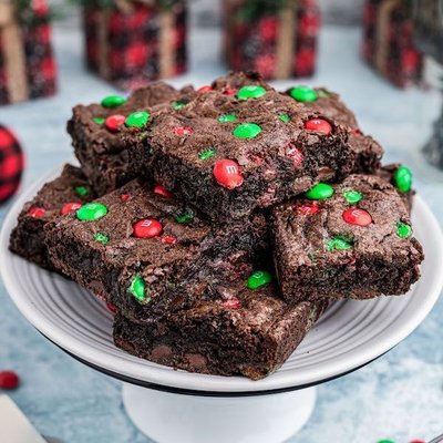 Christmas M&m's Brownies 