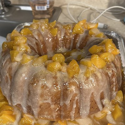 Peach Cobbler Pound Cake