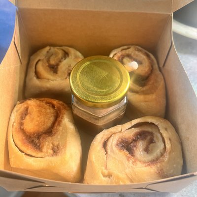 Organic Sourdough Cinnamon Rolls