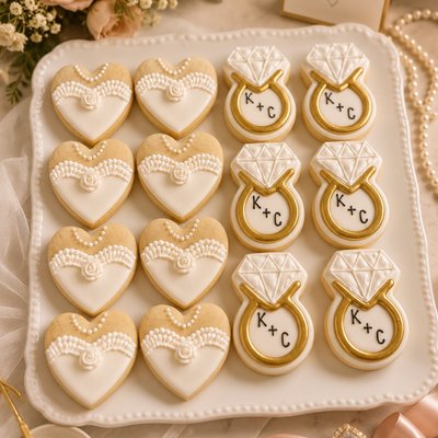 Custom Bridal Shower Sugar Cookies