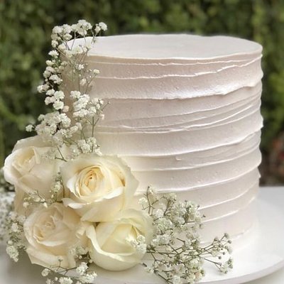 1 Tier Wedding Cake 