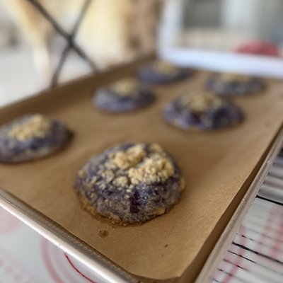 Blueberry Coffee Cake Cookie