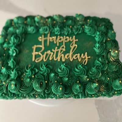 Quarter Size Rectangle Sheet Cake 