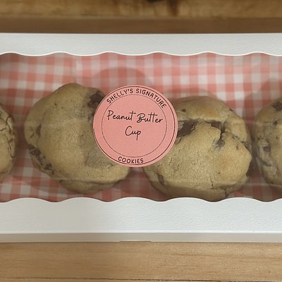 Four Peanut Butter Cup Cookies 