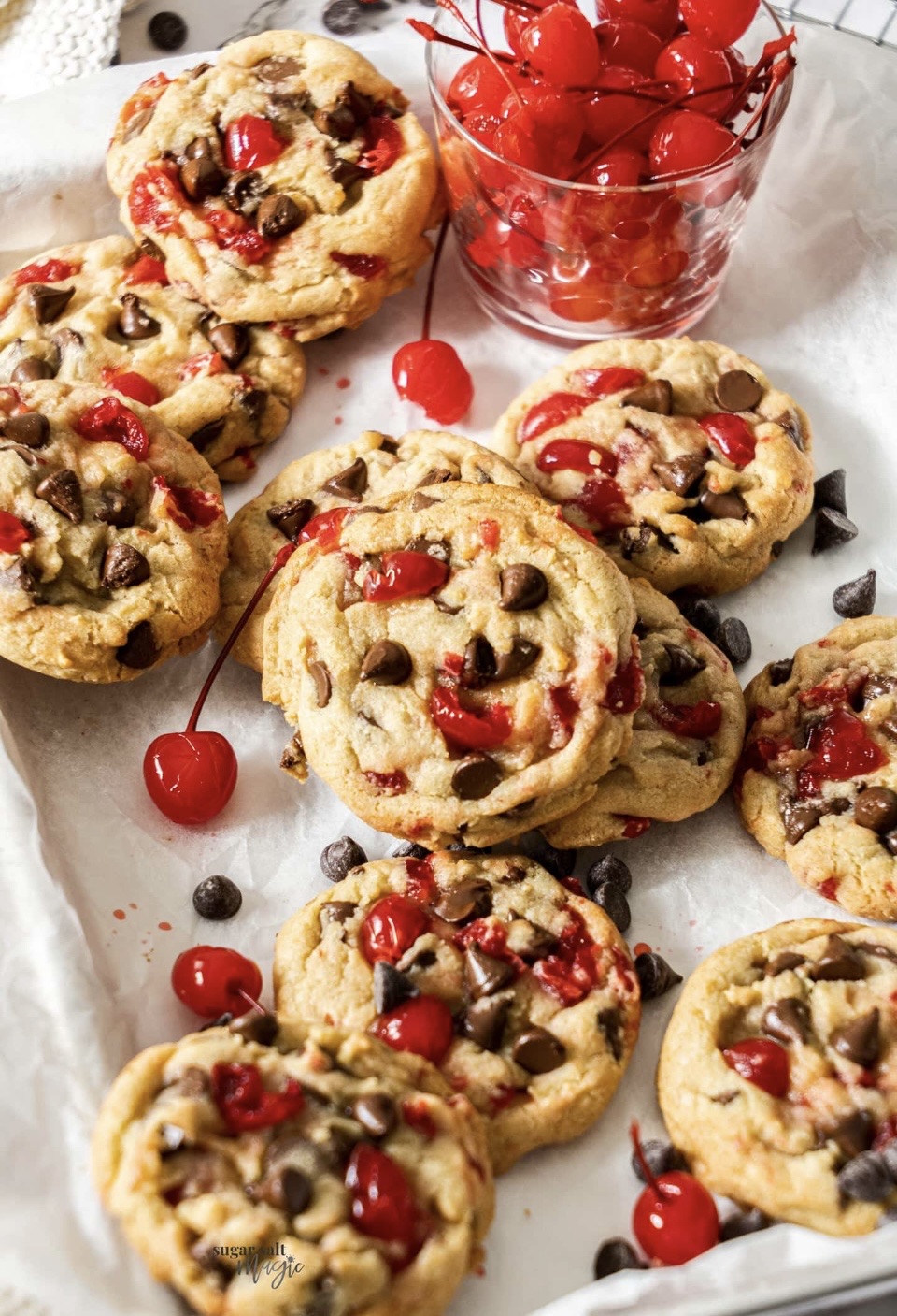 Cherry chocolate Chip Cookies 