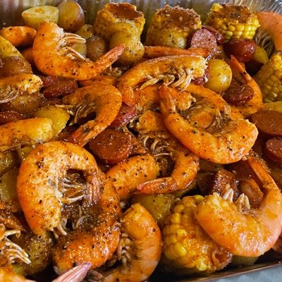 Boiling Shrimp Individual Plate