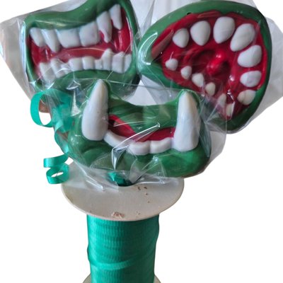 Monster Mouth Chocolate Lollipops