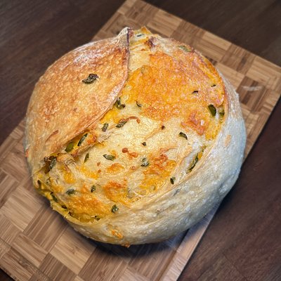 Cheddar & Jalapeno Sourdough Loaf