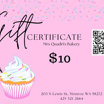 Gift Card Winners (Auctions, School Events, Raffles)