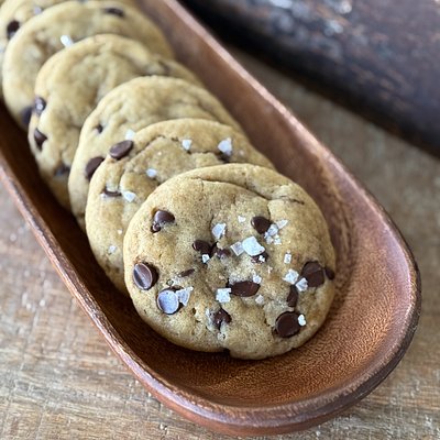 Sourdough Brown Butter Chocolate Chip Sea Salt Cookies (1 dozen)