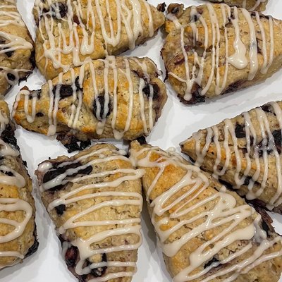 Sourdough Lemon Blueberry Scones