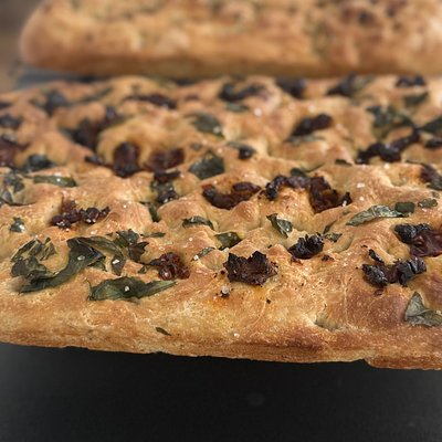 Sun-dried Tomato & Basil Focaccia Pack Of 4