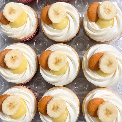 Banana Cream Pie Cupcakes 