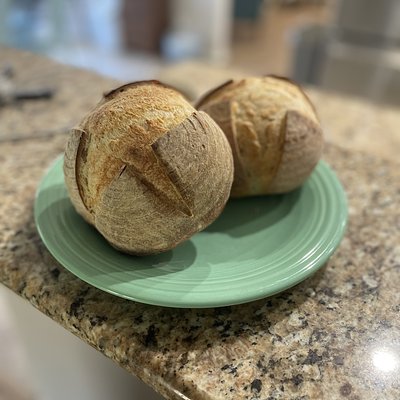 Set of 2 Artisan Bread Bowls