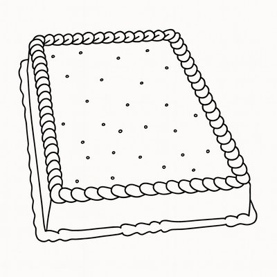 Quarter Sheet Cake-1 Layer