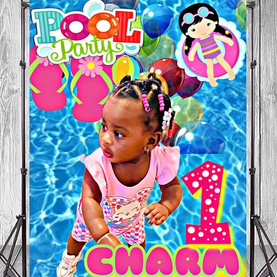 Personalized Backdrop ( W/o Balloons ) 5x8