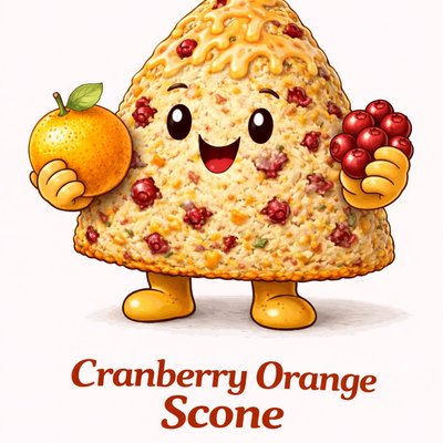 Frozen Cranberry Orange Scone
