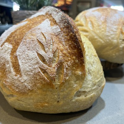 Rustic Sourdough Boule (Round Loaf)