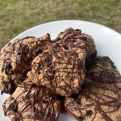 Sourdough Double Chocolate Cherry Scones 