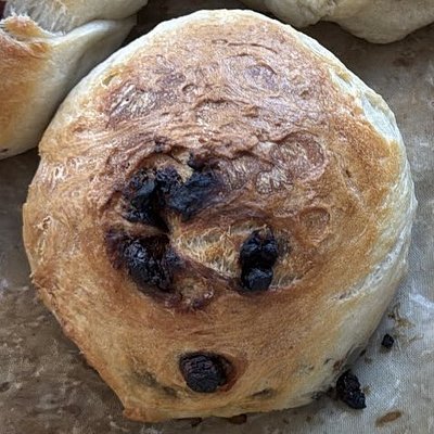  Chocolate Chip Sourdough Bagel