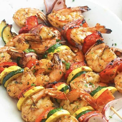 Skewered Shrimps