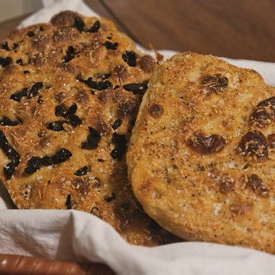 Walnut And Sundried Tomato Focaccia
Bread
