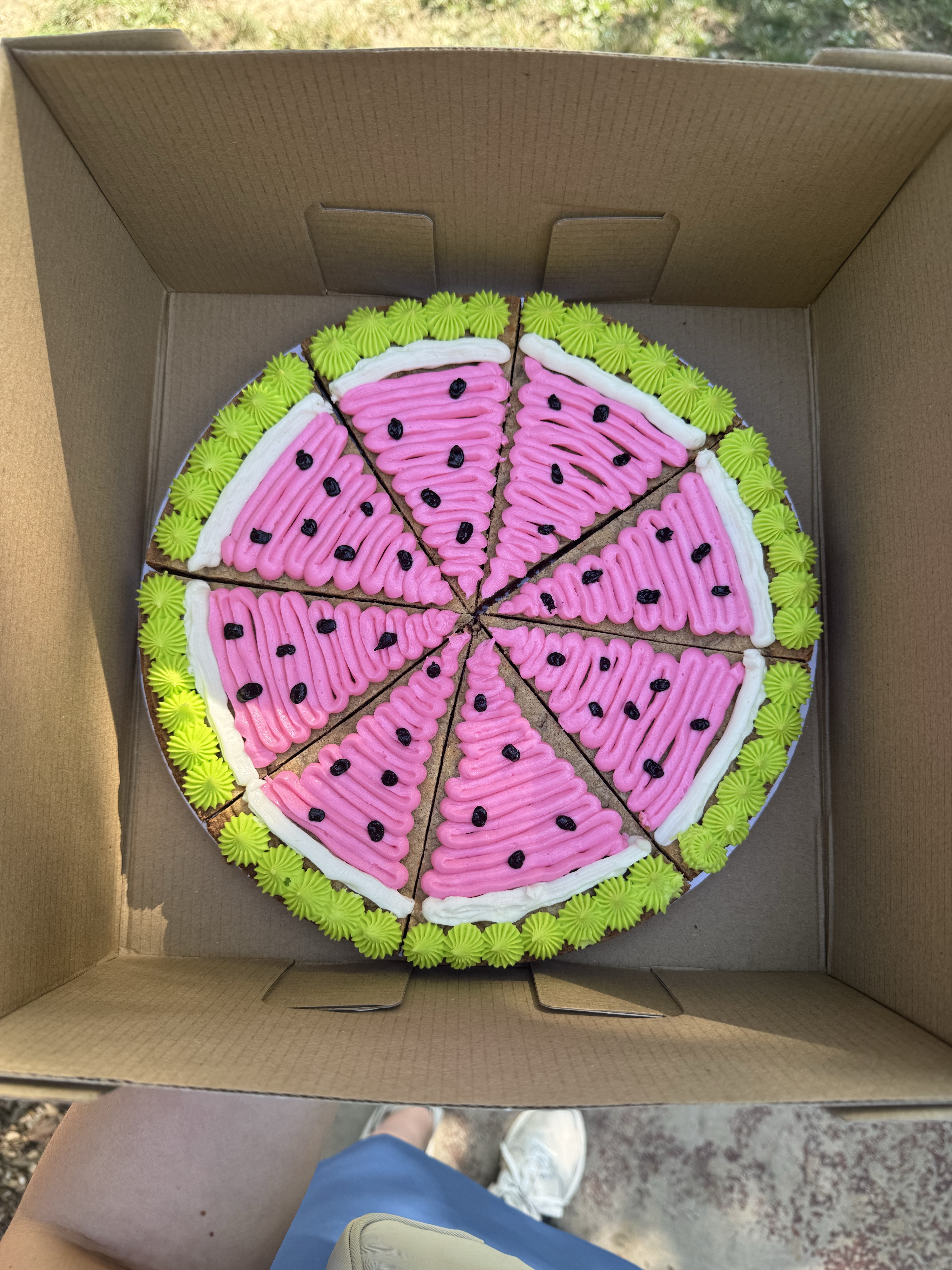Watermelon Cookie Cake