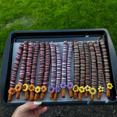 Chocolate Covered Pretzel Rods