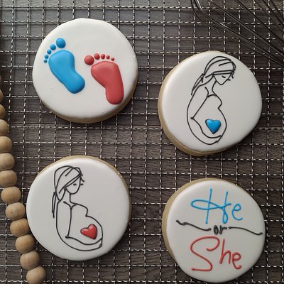 Gender Reveal Cookies