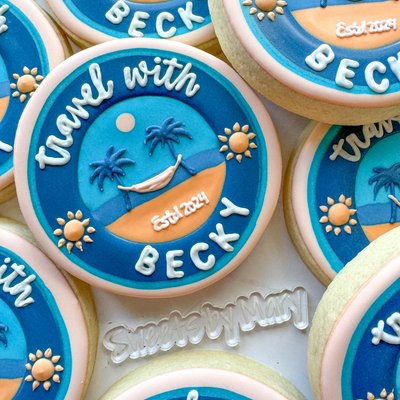 Hand Decorated Business Logo Dozen