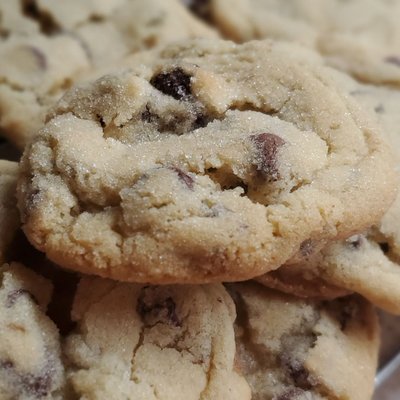 1 Dozen Best Ever Chocolate Chip Cookies Sugar Dusted (Click on i)