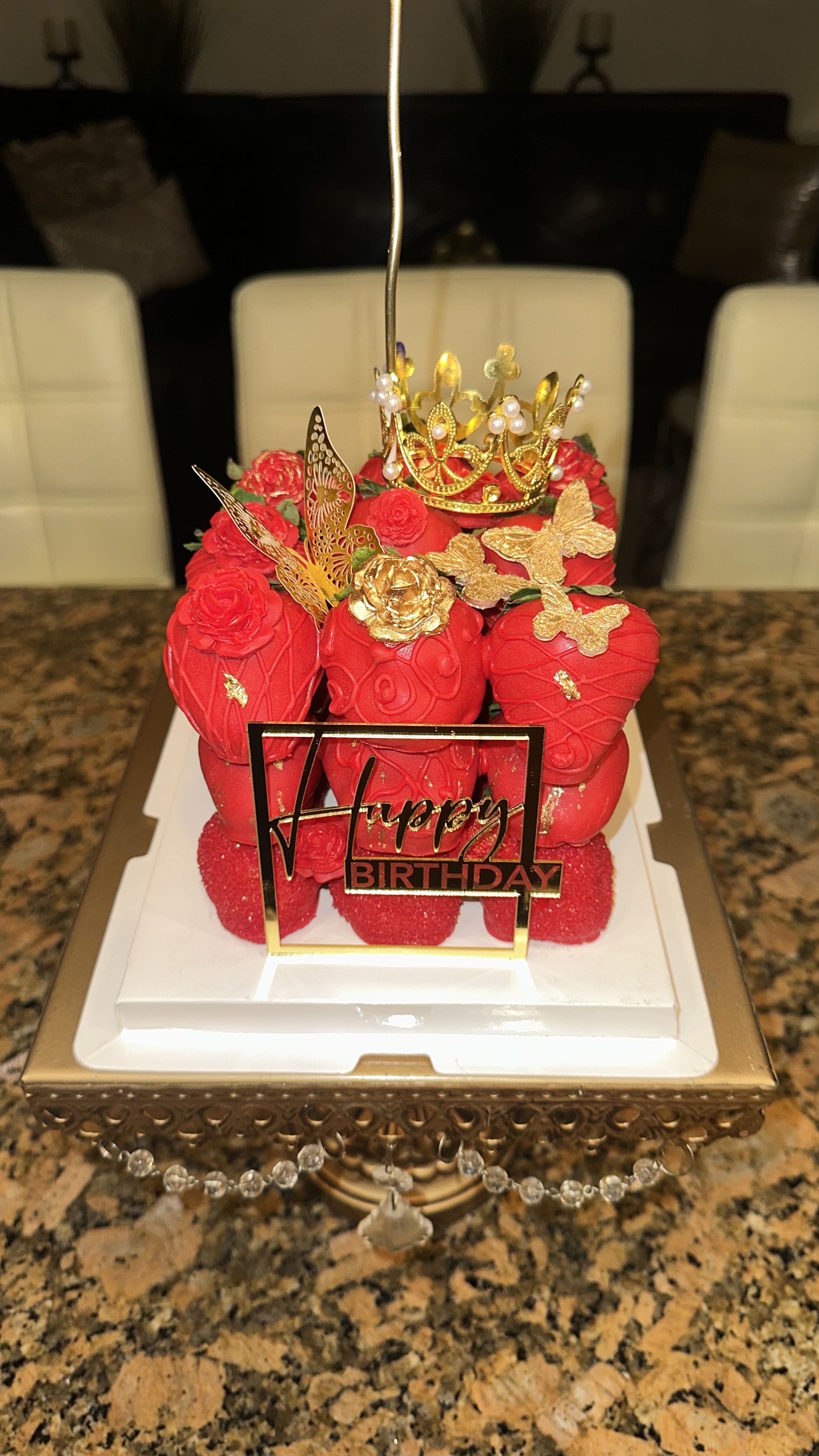 Chocolate Covered Strawberry Cake