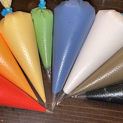 Royal Icing Cookie Decorating Kit- 6 Cookies, 3 Icing Colors, Assorted Sprinkles