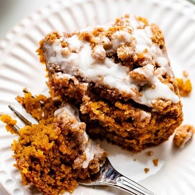 Pumpkin Coffee Cake Bars 