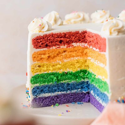 Rainbow Cake Layers