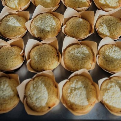 White Chocolate Almond Muffins- 4 Ct.