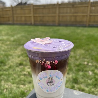 Ube-Horchata Latte