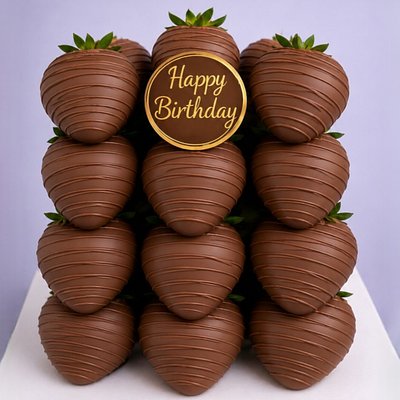 Custom Chocolate Covered Strawberry Cake