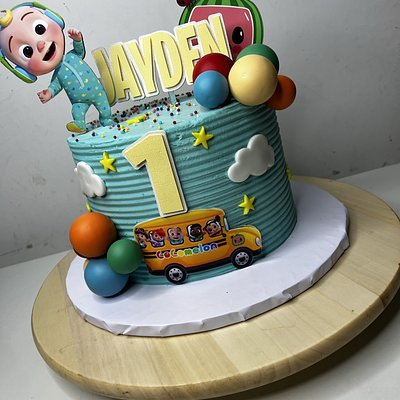 Coco Melon Birthday Cake