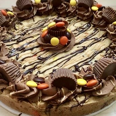 Peanut Butter Cup Cookie Cake