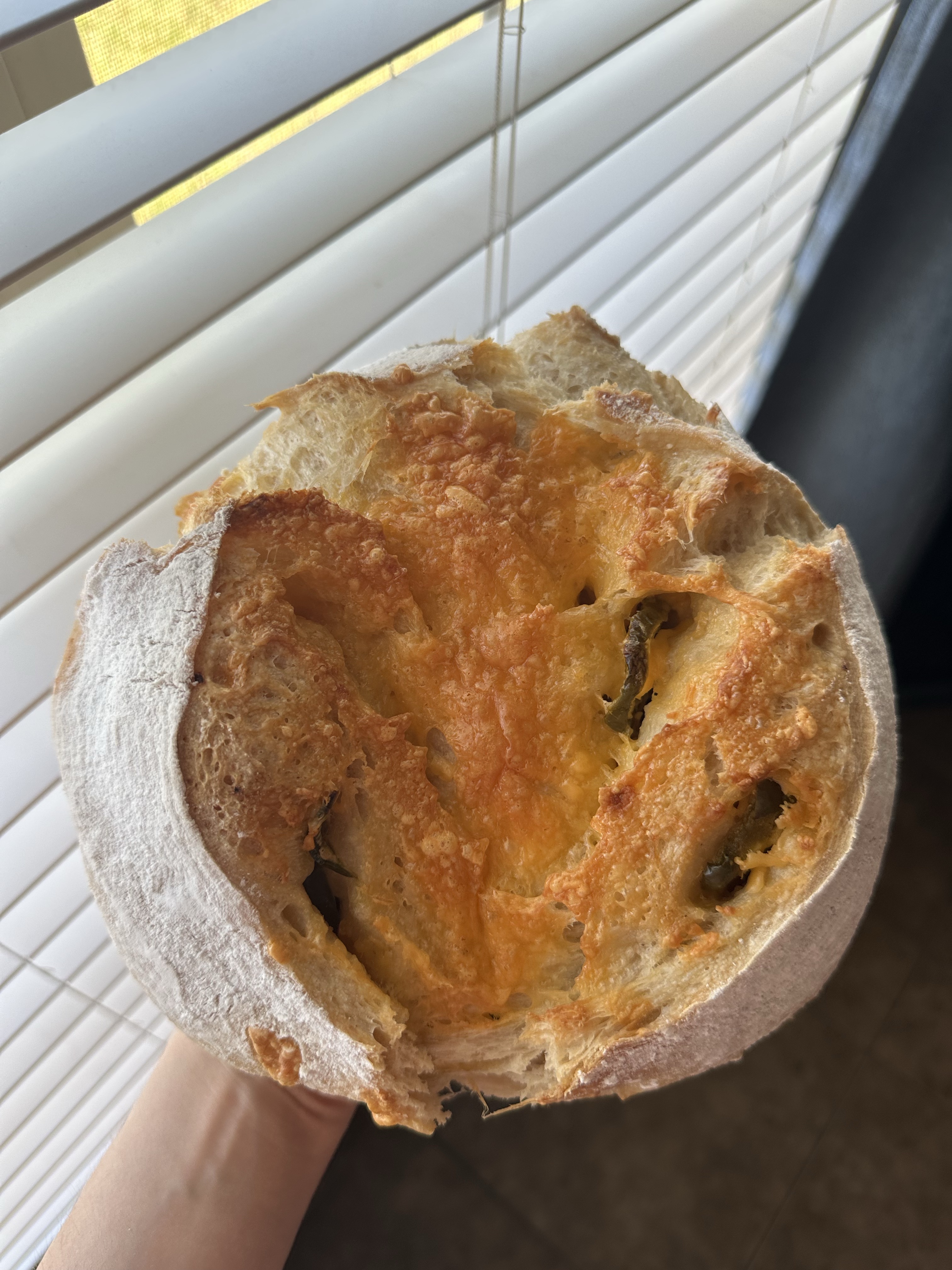 Jalapeño Cheddar Sourdough Loaf 