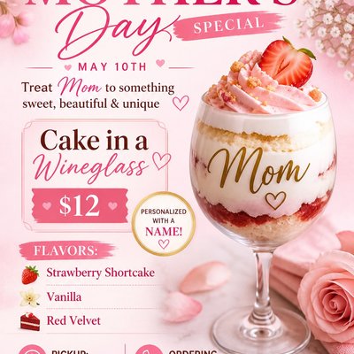 Cake In A Glass (Minimum 6 )