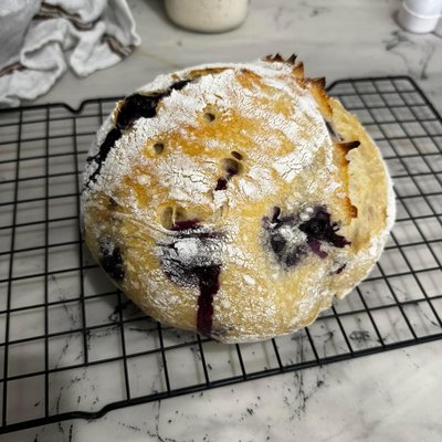 Blueberry & Lemon Zest Sourdough Loaf
