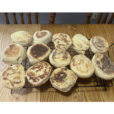 Sourdough English Muffins 